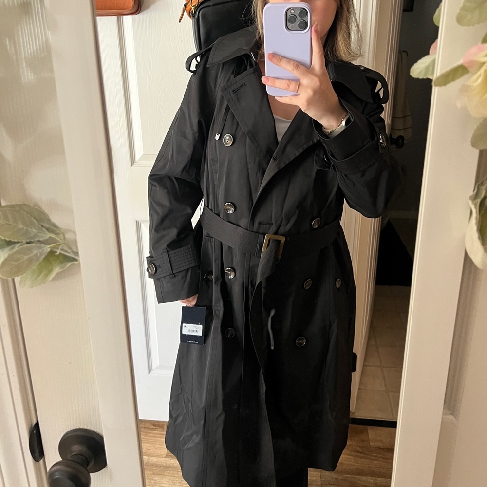 The London Fog DOUBLE BREASTED RAGLAN TRENCH Jacket